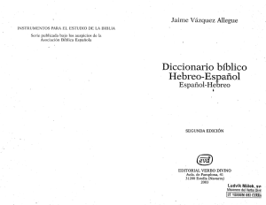 Diccionario Biblico Hebreo-Español, por J