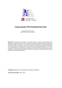 Coprocesador FPU (Floating-Point Unit)
