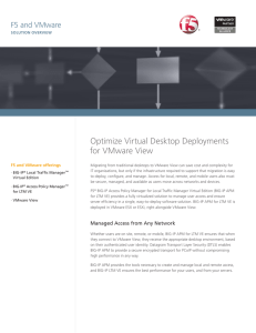 Optimize Virtual Desktop Deployments for VMware View