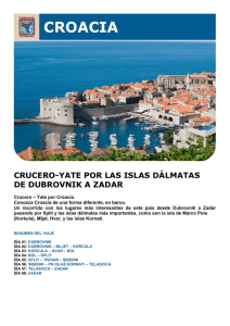 Viaje a Croacia. En crucero – Yate. De Dubrovnik a Zadar