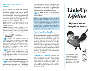 Linkup and Lifeline brochure - 2010.qxp