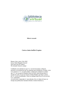 Carta a Justo José de Urquiza - Biblioteca Virtual Universal