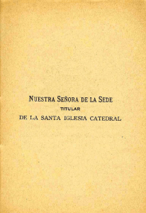 Nuestra Señora de la Sede, titular de la Santa Iglesia Catedral