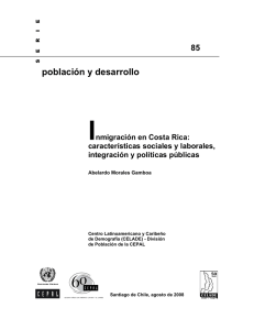 Inmigración en Costa Rica - Comisión Económica para América