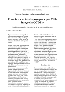 Francia da su total apoyo para que Chile integre la OCDE »