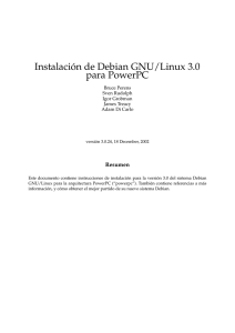 Instalación de Debian GNU/Linux 3.0 para PowerPC