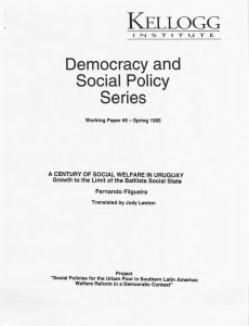 A Century of Social Welfare in Uruguay