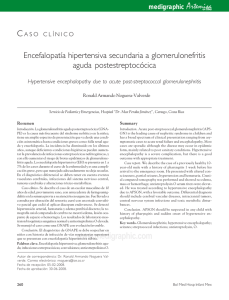 Encefalopatía hipertensiva secundaria a glomerulonefritis aguda
