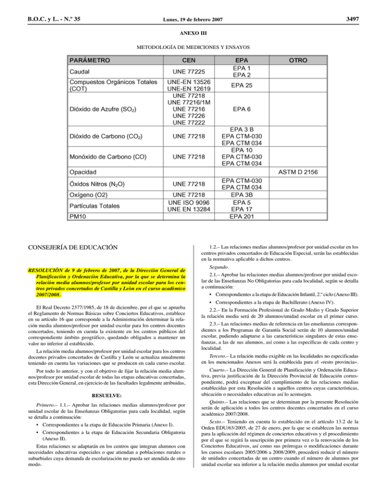 CONSEJERÍA DE EDUCACIÓN BOC Y L. - N.º 35 3497