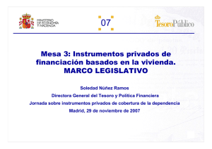 Mesa 3: Instrumentos privados de financiación basados en la