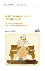 el universo musical de paul klee