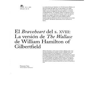 La versión de The Wallace de William Hamilton of Gilbertfield