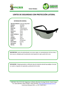 lentes de seguridad con protección lateral