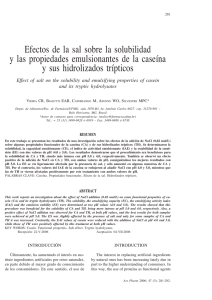 Efectos de la sal sobre la solubilidad y las propiedades