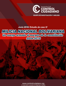 Milicia Nacional Bolivariana. Un cuerpo armado al margen de la