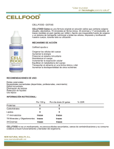 información - CELLFOOD SPAIN