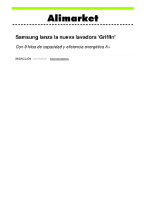 Samsung lanza la nueva lavadora `Griffin` - Noticias de