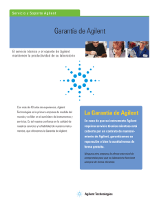 Garantía de Agilent - Agilent Technologies