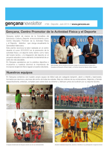 Gençana, Centro Promotor de la Actividad Física y el Deporte