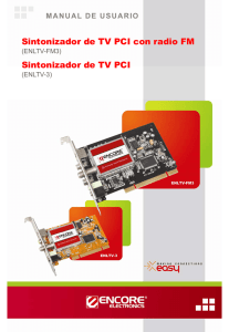 Sintonizador de TV PCI con radio FM Sintonizador de TV PCI