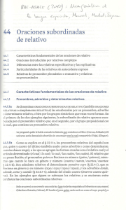 44 Oraciones subordinadas de relativo