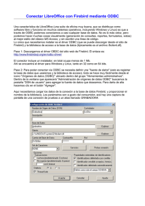 Conectar LibreOffice con Firebird mediante ODBC