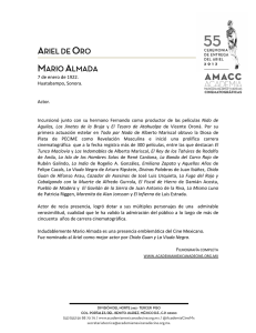 ariel de oro mario almada - Academia Mexicana de Artes y Ciencias
