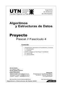 Algoritmos y Estructuras de Datos - UTN - FRLP