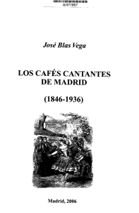 los cafés cantantes de madrid (1846-1936)