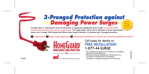 3-Pronged Protection against Damaging Power Surges