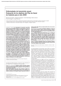 Enfermedades de transmisión sexual. Evaluación de los