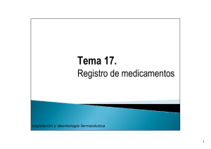 Tema 17. Registro de medicamentos Archivo