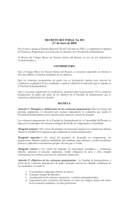 Decreto Rectoral 833 - Universidad del Rosario