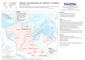 Mexico: Inundaciones de Tabasco y Chiapas