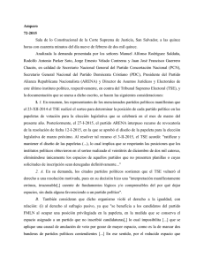72-2015-Amparo - Tribunal Supremo Electoral