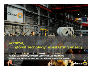 Gamesa, Global Technology, Everlasting Energy
