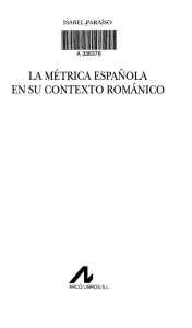la métrica española en su contexto románico