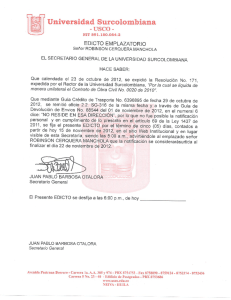 Edicto Emplazatorio - Universidad Surcolombiana