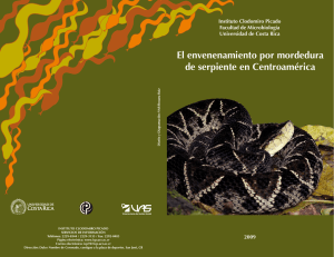 Libro: El envenenamiento por mordedura de serpiente en