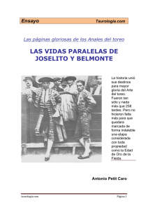 Joselito y Belmonte, vidas paralelas