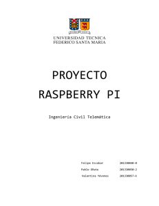 Proyecto Raspberry Pi - Ingeniería Civil Telemática UTFSM