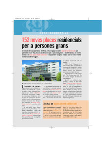 152 noves places residencials per a persones grans