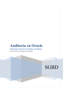 Auditoría en Oracle - IES Gonzalo Nazareno