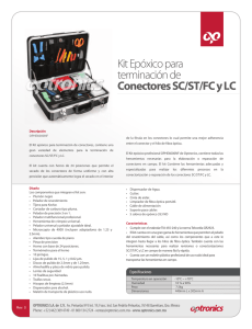 Kit Epoxico para terminación de Conectores SC-ST-FC y