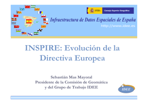 INSPIRE: Evolución de la Directiva Europea