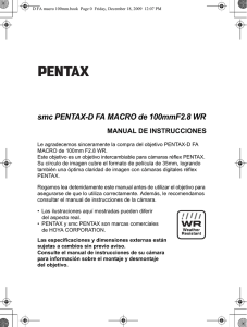 smc PENTAX-D FA MACRO de 100mmF2.8 WR