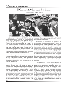El Comandante Videla murió el 17 de mayo