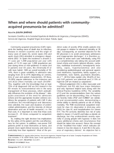 When and where should patients with community