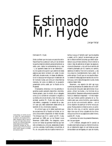 Estimado Mr. Hyde - E