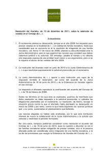 Resolución del Ararteko, de 13 de Diciembre de 2011